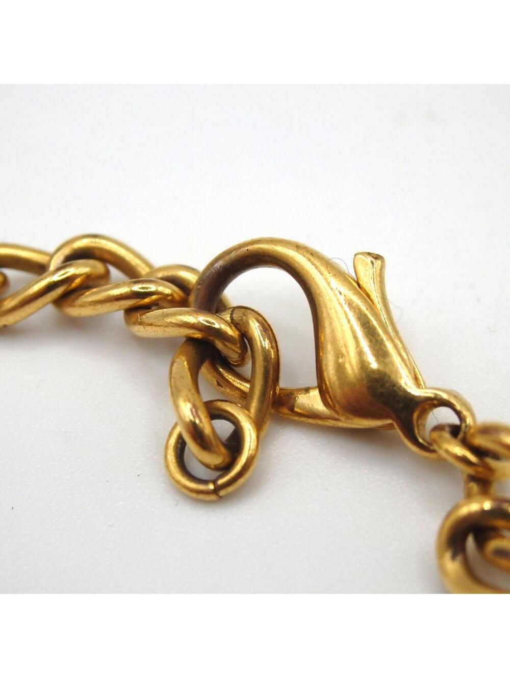 Authentic Christian Dior logo bracelet metal[Used] - Picture 4 of 6